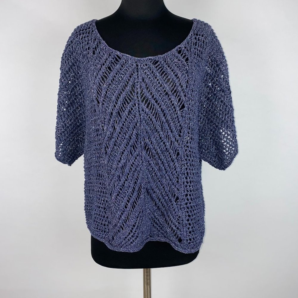 Calvin Klein Jeans S/M Blue Pullover Sweater